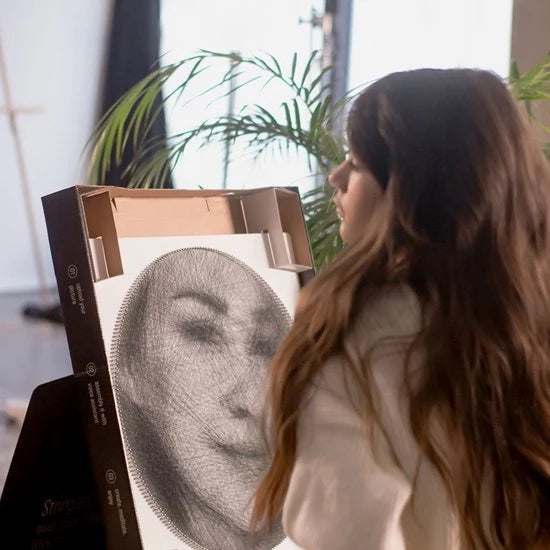 Dekorativ String Art Portret