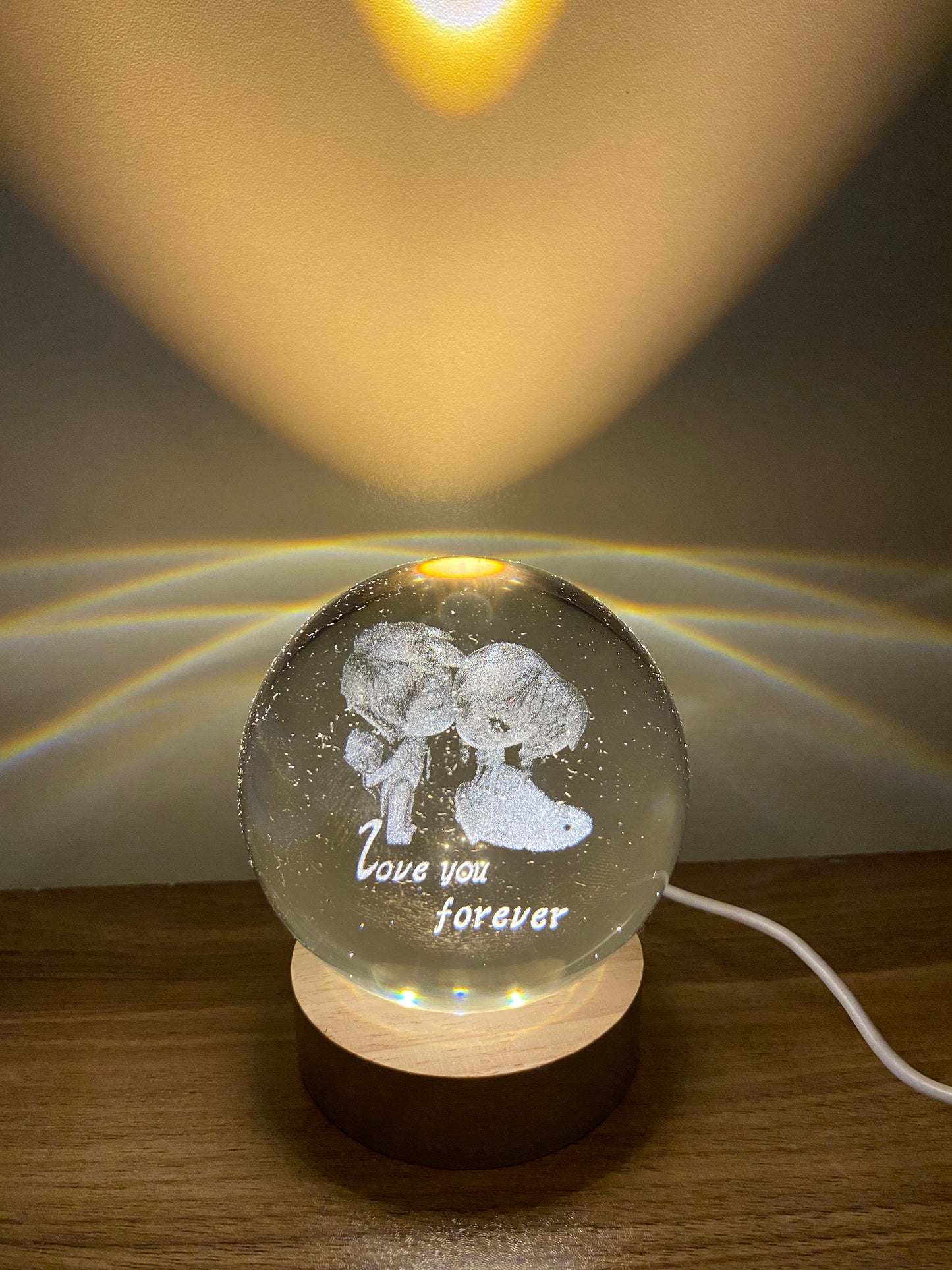 Sehrli Kristal Kürə Lampası