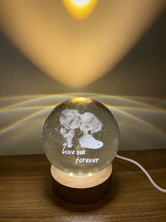 Sehrli Kristal Kürə Lampası